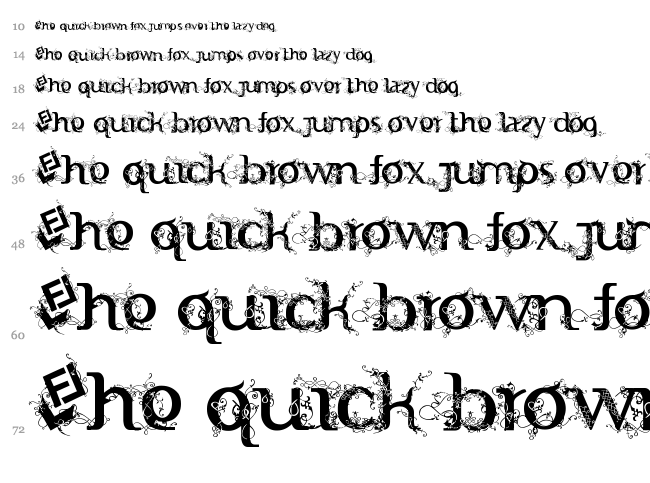 FTF Indonesiana Serif Hijauwana font waterfall